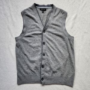 Banana Republic Wool Blend Button Fron Sweater Vest